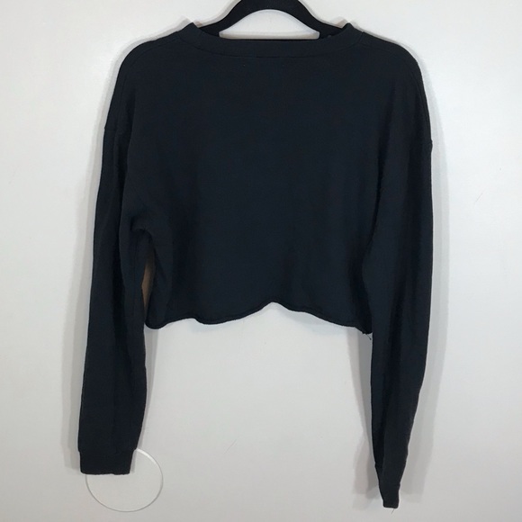 KILLIN’IT  Crop Black Ripped off Sweater - Picture 3 of 7